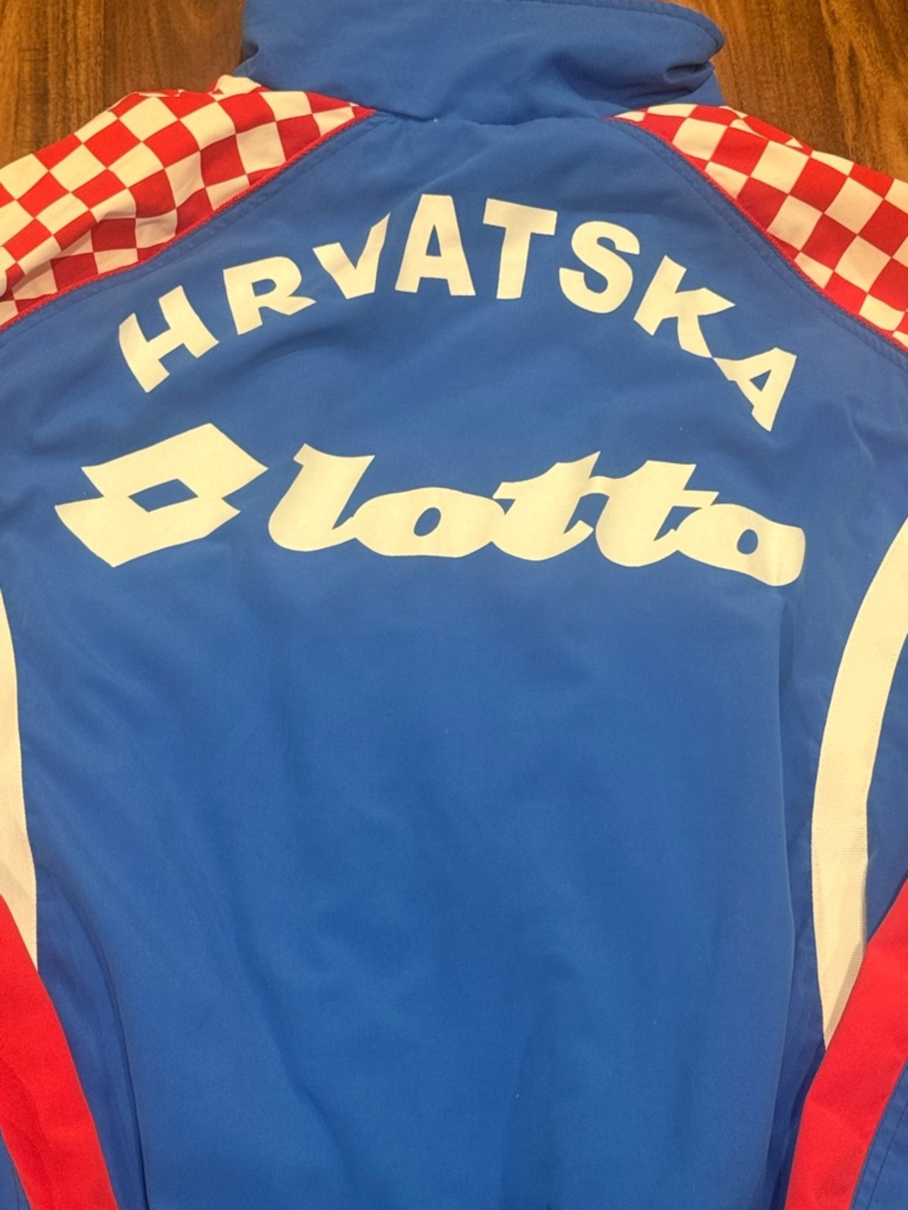 Vintage 90's Lotto Croatia Football Jacket Soccer Mens Full Zip Rare Large - Picture 13 of 14